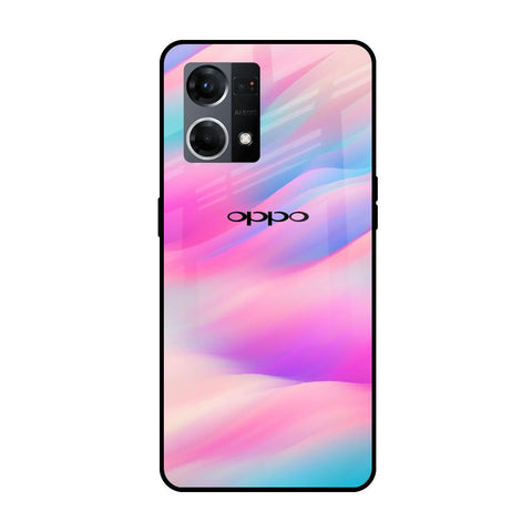 Colorful Waves Oppo F21s Pro Glass Cases & Covers Online