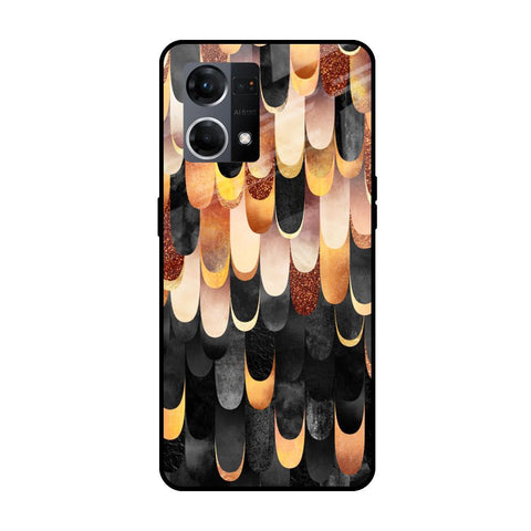 Bronze Abstract Oppo F21s Pro Glass Cases & Covers Online