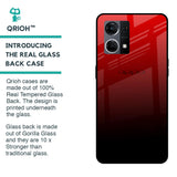 Maroon Faded Glass Case for Oppo F21s Pro