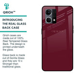 Classic Burgundy Glass Case for Oppo F21s Pro