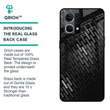Dark Abstract Pattern Glass Case For Oppo F21s Pro