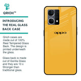 Fluorescent Yellow Glass case for Oppo F21s Pro