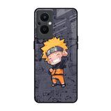 Orange Chubby Oppo F21s Pro 5G Glass Back Cover Online