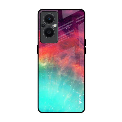 Colorful Aura Oppo F21s Pro 5G Glass Back Cover Online
