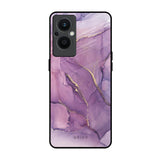 Purple Gold Marble Oppo F21s Pro 5G Glass Back Cover Online