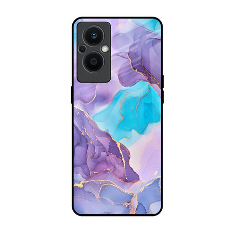 Alcohol ink Marble Oppo F21s Pro 5G Glass Back Cover Online