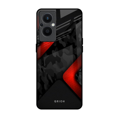 Modern Camo Abstract Oppo F21s Pro 5G Glass Back Cover Online