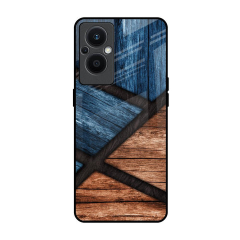 Wooden Tiles Oppo F21s Pro 5G Glass Back Cover Online