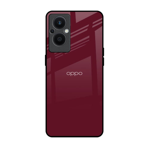 Classic Burgundy Oppo F21s Pro 5G Glass Back Cover Online