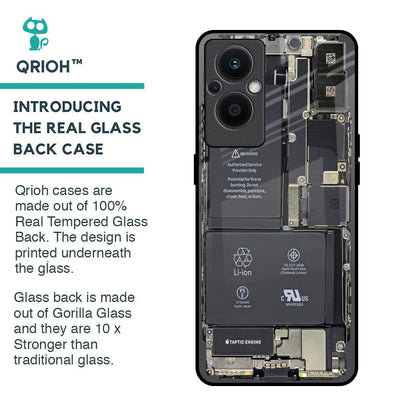 Skeleton Inside Glass Case for Oppo F21s Pro 5G