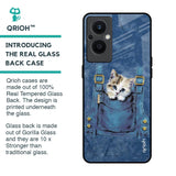 Kitty In Pocket Glass Case For Oppo F21s Pro 5G