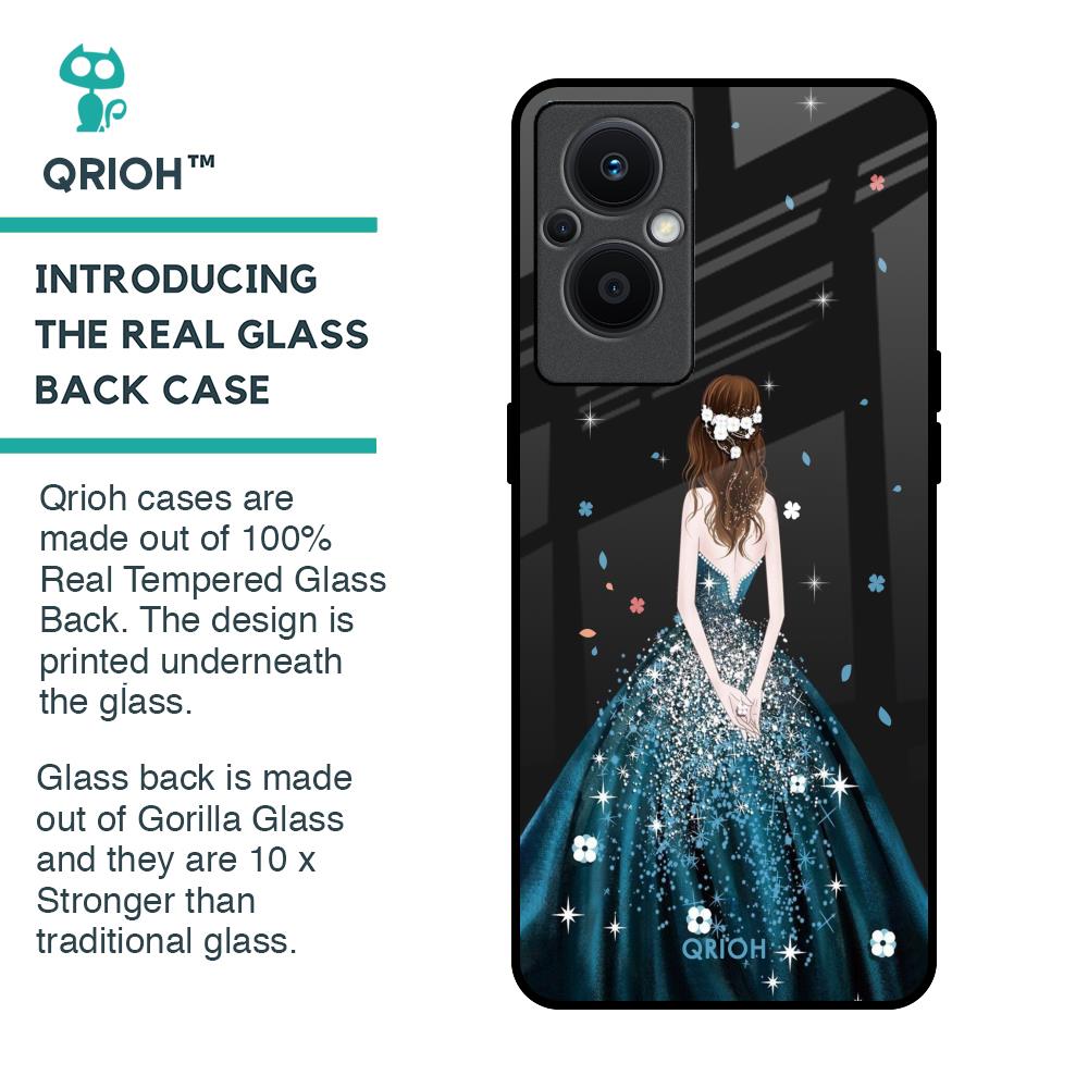 Queen Of Fashion Glass Case for Oppo F21s Pro 5G