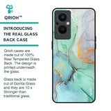 Green Marble Glass Case for Oppo F21s Pro 5G