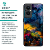 Multicolor Oil Painting Glass Case for Oppo F21s Pro 5G