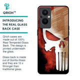 Red Skull Glass Case for Oppo F21s Pro 5G