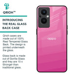 Pink Ribbon Caddy Glass Case for Oppo F21s Pro 5G