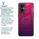 Wavy Pink Pattern Glass Case for Oppo F21s Pro 5G