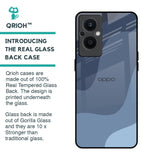 Navy Blue Ombre Glass Case for Oppo F21s Pro 5G