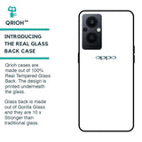 Arctic White Glass Case for Oppo F21s Pro 5G