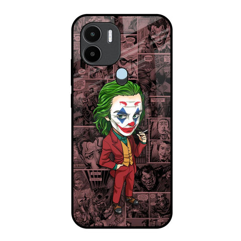 Joker Cartoon Redmi A1 Plus Glass Back Cover Online