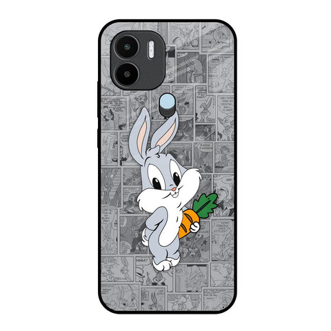 Cute Baby Bunny Redmi A1 Plus Glass Back Cover Online