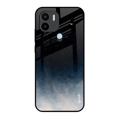 Black Aura Redmi A1 Plus Glass Back Cover Online