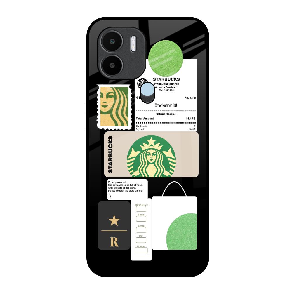 Coffee Latte Redmi A1 Plus Glass Back Cover Online