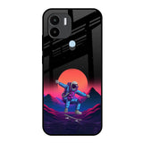 Retro Astronaut Redmi A1 Plus Glass Back Cover Online