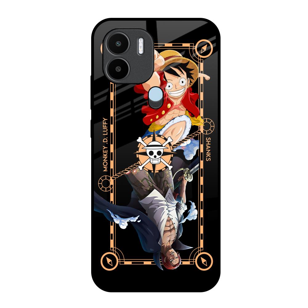 Shanks & Luffy Redmi A1 Plus Glass Back Cover Online