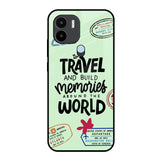 Travel Stamps Redmi A1 Plus Glass Back Cover Online