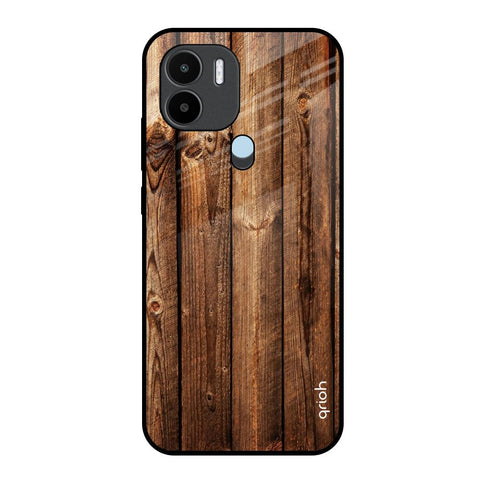 Timber Printed Redmi A1 Plus Glass Back Cover Online
