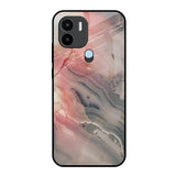 Pink And Grey Marble Redmi A1 Plus Glass Back Cover Online