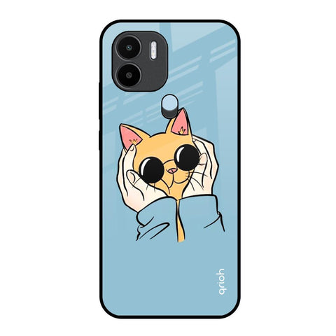Adorable Cute Kitty Redmi A1 Plus Glass Back Cover Online