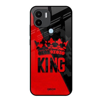 I Am A King Redmi A1 Plus Glass Back Cover Online