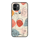 Abstract Faces Redmi A1 Plus Glass Back Cover Online