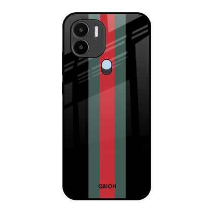 Vertical Stripes Redmi A1 Plus Glass Back Cover Online
