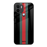 Vertical Stripes Redmi A1 Plus Glass Back Cover Online
