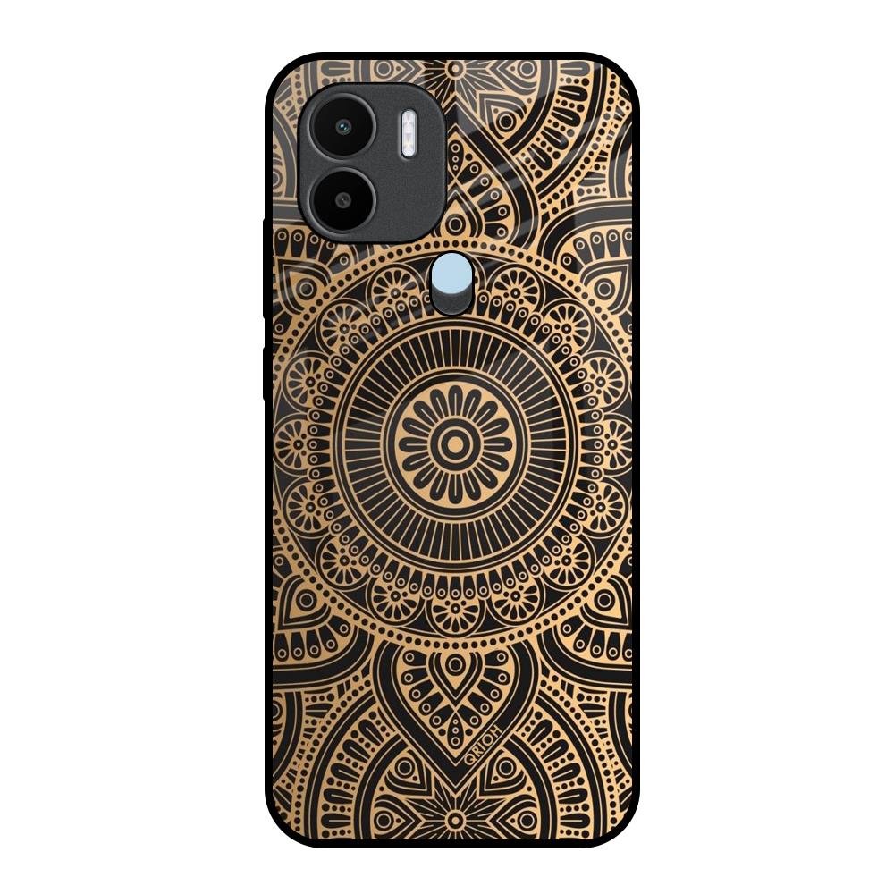 Luxury Mandala Redmi A1 Plus Glass Back Cover Online