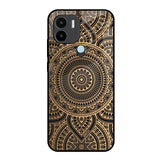 Luxury Mandala Redmi A1 Plus Glass Back Cover Online