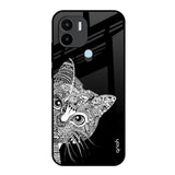 Kitten Mandala Redmi A1 Plus Glass Back Cover Online