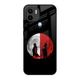 Anime Red Moon Redmi A1 Plus Glass Back Cover Online