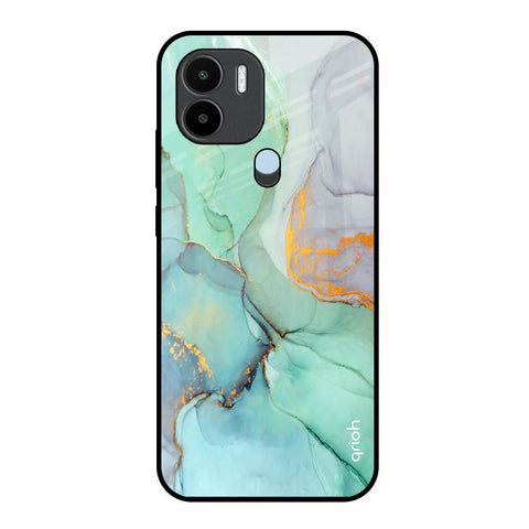 Green Marble Redmi A1 Plus Glass Back Cover Online