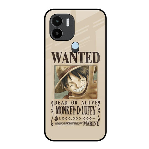 Luffy Wanted Redmi A1 Plus Glass Back Cover Online