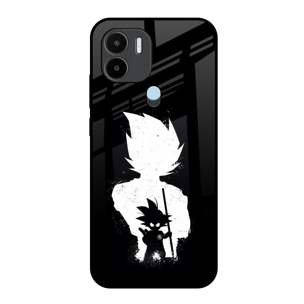 Monochrome Goku Redmi A1 Plus Glass Back Cover Online