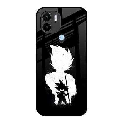 Monochrome Goku Redmi A1 Plus Glass Back Cover Online