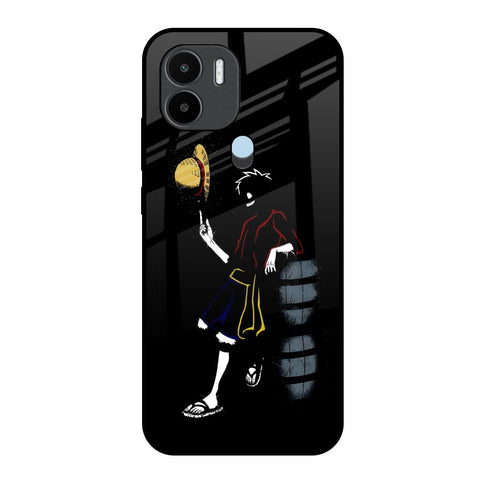 Luffy Line Art Redmi A1 Plus Glass Back Cover Online