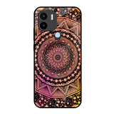 Floral Mandala Redmi A1 Plus Glass Back Cover Online