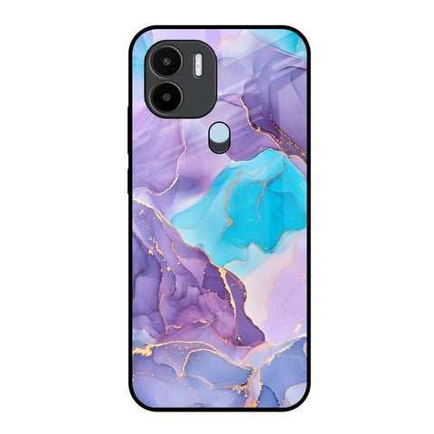 Alcohol ink Marble Redmi A1 Plus Glass Back Cover Online