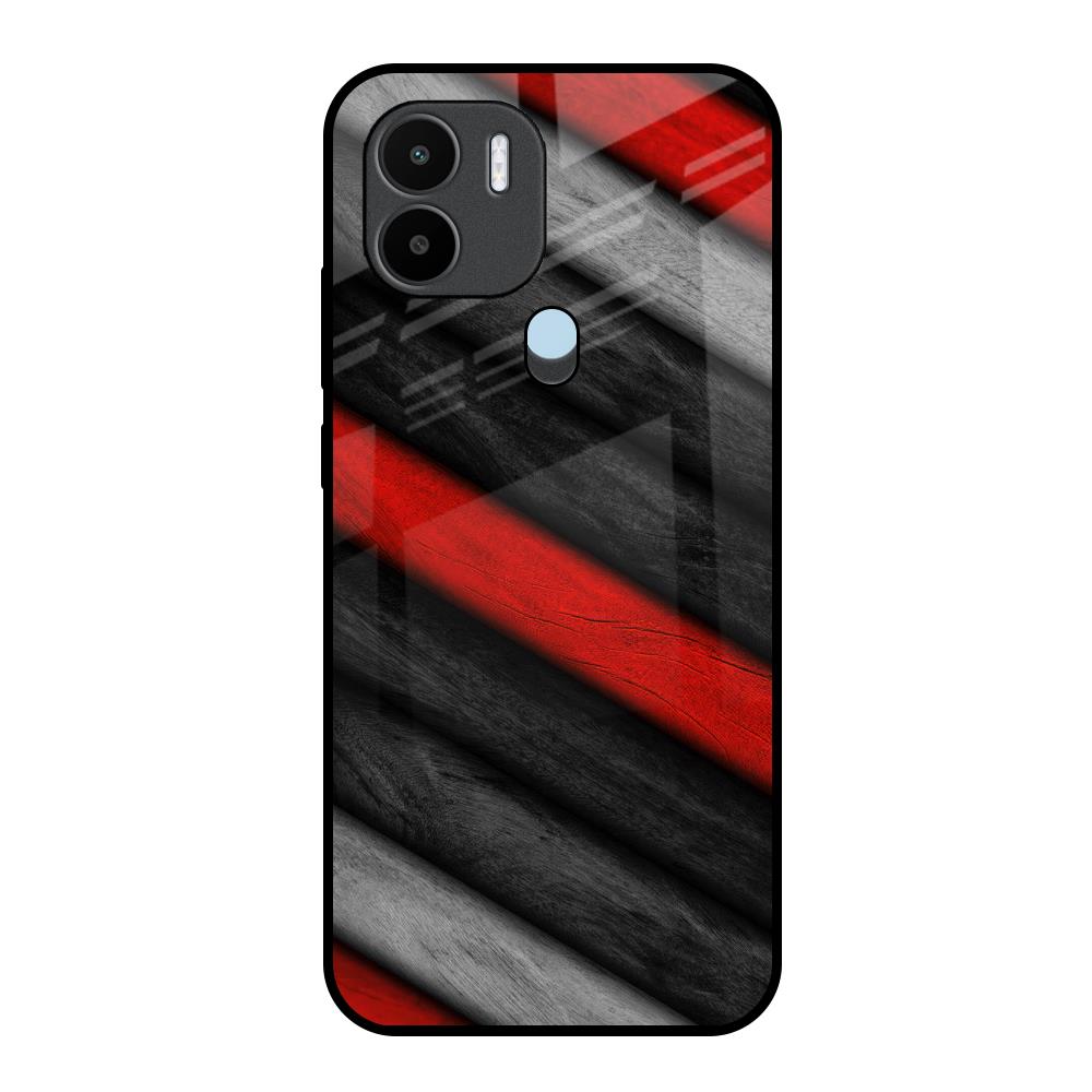 Soft Wooden Texture Redmi A1 Plus Glass Back Cover Online