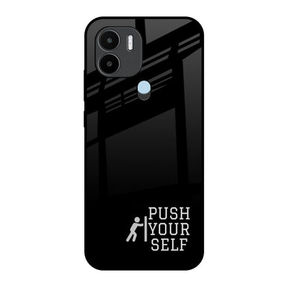 Push Your Self Redmi A1 Plus Glass Back Cover Online